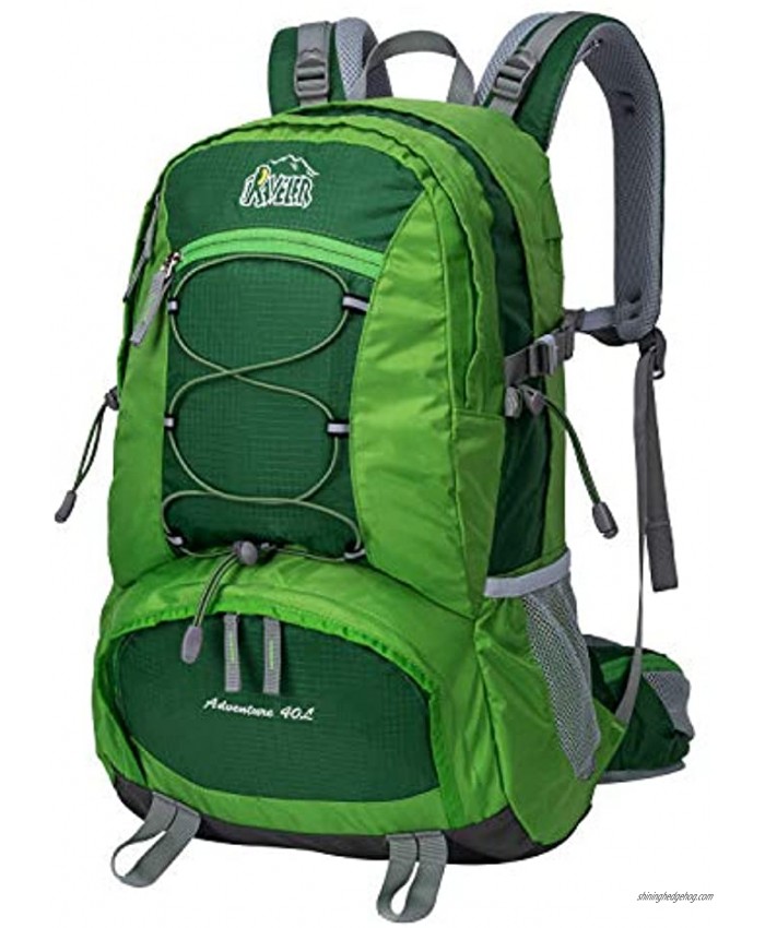 Aveler 40L Unisex Versatile Lightweight Nylon High Performance Hiking Backpack With Integrated Rain Cover