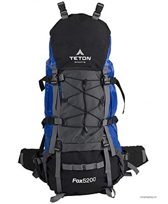 TETON Sports Fox 5200 Internal Frame Backpack; High-Performance Backpack for Backpacking Hiking Camping