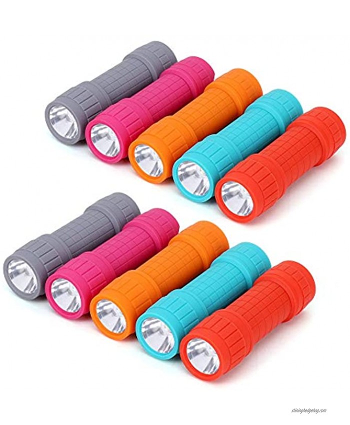 FASTPRO 10-Pack Super Bright 100-Lumen 1W LED Mini Flashlight Set 30-Pieces AAA Dry Batteries are Included and Pre-Installed