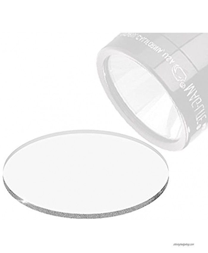 Weltool Glass Lens for Maglite C or D Cell Full Size Flashlights Upgrade Tempered Glass Lens Shatterproof and UltraClear 1lens