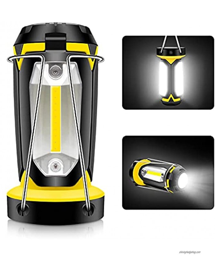 LED Camping Lantern Rechargeable LED Lanterns Portable Camping Lights，2200mAh Emergency Camp Light Flashlights by USB Charging for Tent Hurricane Emergency Survival Kits Hiking Fishing