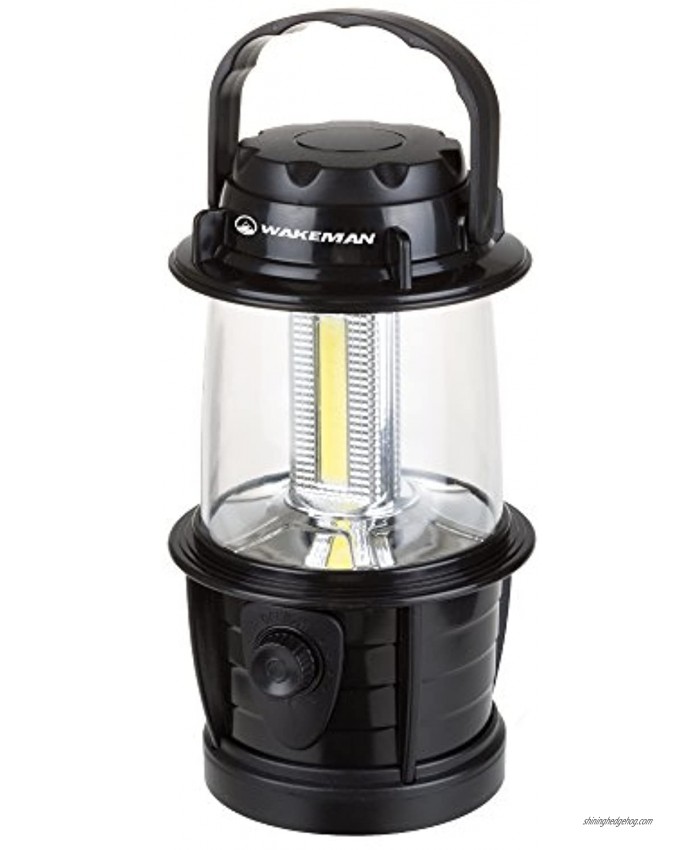 Wakeman LED Lantern Adjustable LED COB Outdoor Camping Lantern Flashlight with Dimmer Switch for Hiking