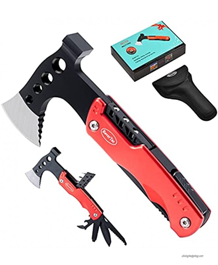 Gifts for Dad from Daughter Son Unique Birthday Anniversary Gifts for Men Father Husband Boyfriend Stocking Stuffers for Men Cool Gadgets 12 in Hatchet Hammer Multitool with Safety Lock
