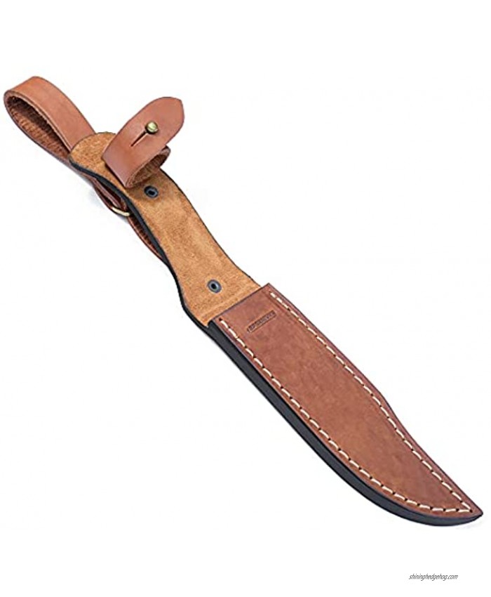BPS Knives Leather Sheath for Fixed Blade Knife Buck 119 Leather Sheath for Buck 119 Leather Case for 6 Clip Point Blade Genuine Leather Case