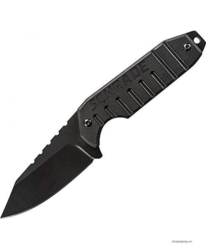 Schrade SCHF16 7in High Carbon S.S. Full Tang Fixed Blade Knife with 3.1in Clip Point Blade and G-10 Handle for Outdoor Survival Tactical and EDC