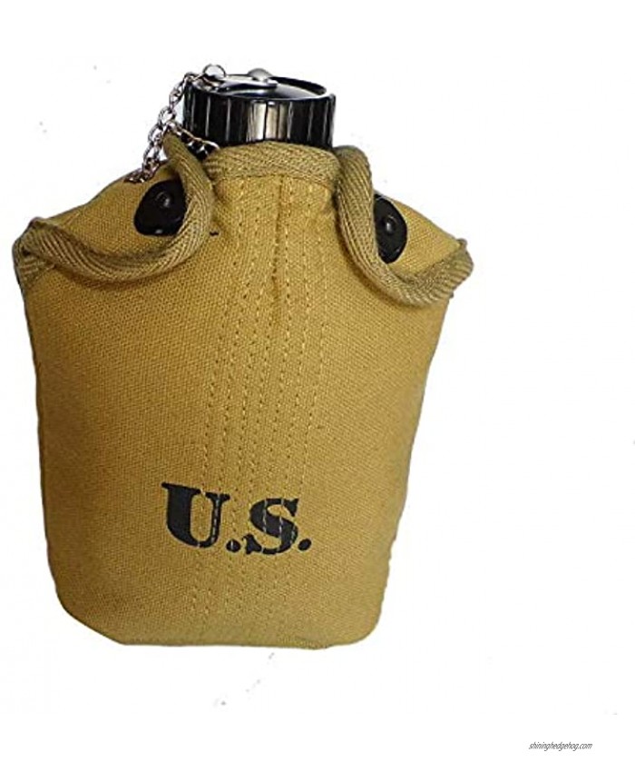 Reproduction WW2 US 1.0L Canteen with Cup Cover Set 3 in 1