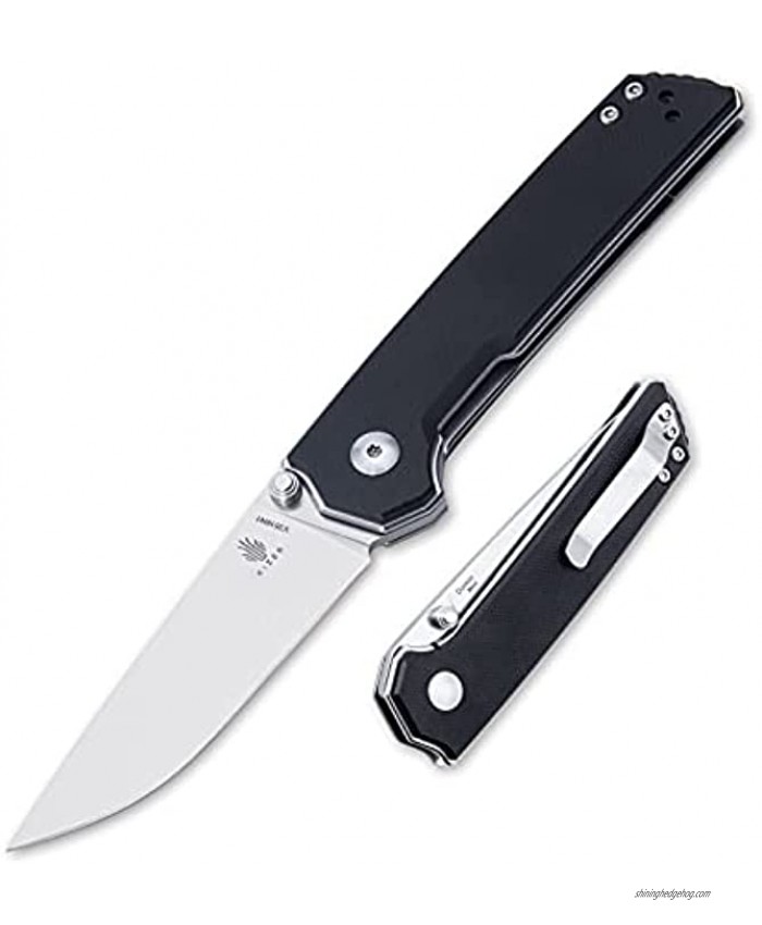 Kizer EDC Knives G10 Handle with Clip Folding Knife for Men 2.87 inch Pocket Knife,Domin Mini V3516