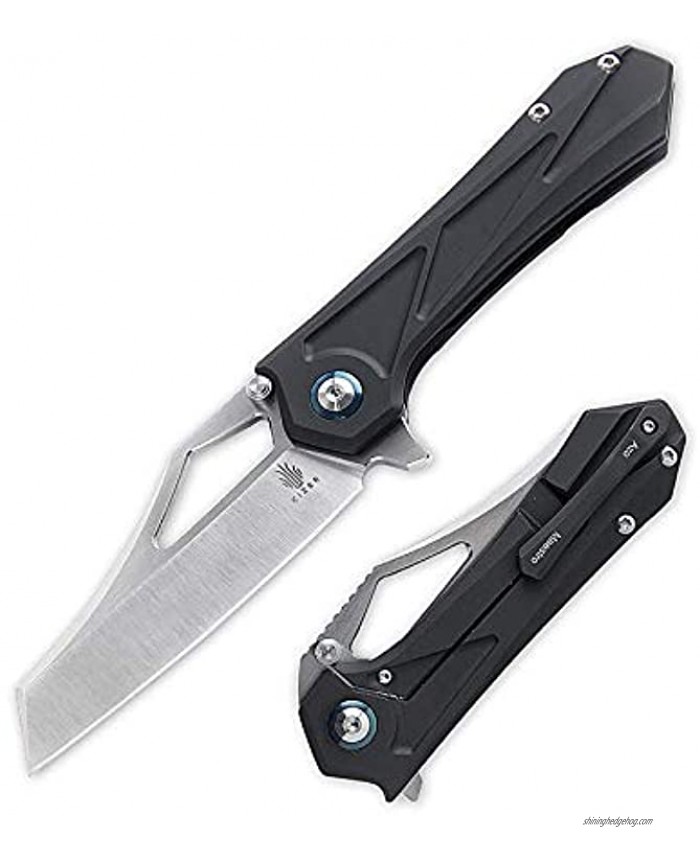 Kizer Maestro Pocket Knife Flipper Knife S35VN Reverse Tanto Blade Titanium Handle Ki4529