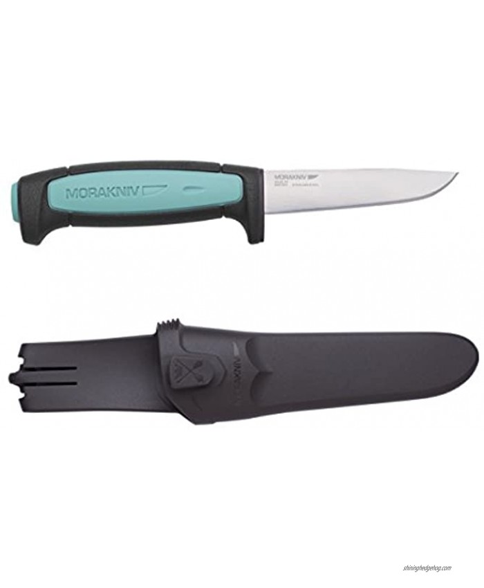 Morakniv Craftline Flex Trade Knife with Sandvik Stainless Steel Blade and Combi-Sheath 3.5-Inch Grey M-12248