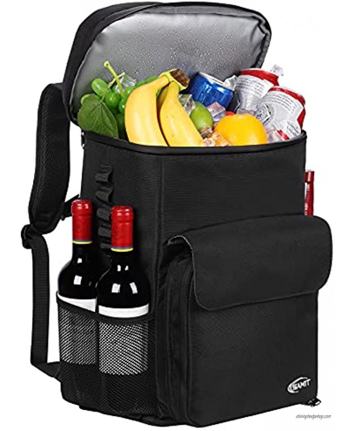 Cooler Backpack 35 Cans Leakproof Cooler Bag 35L Waterproof Insulated Backpack Lightweight Lunch Backpack Soft Beach Cooler to Camping Picnic Hiking
