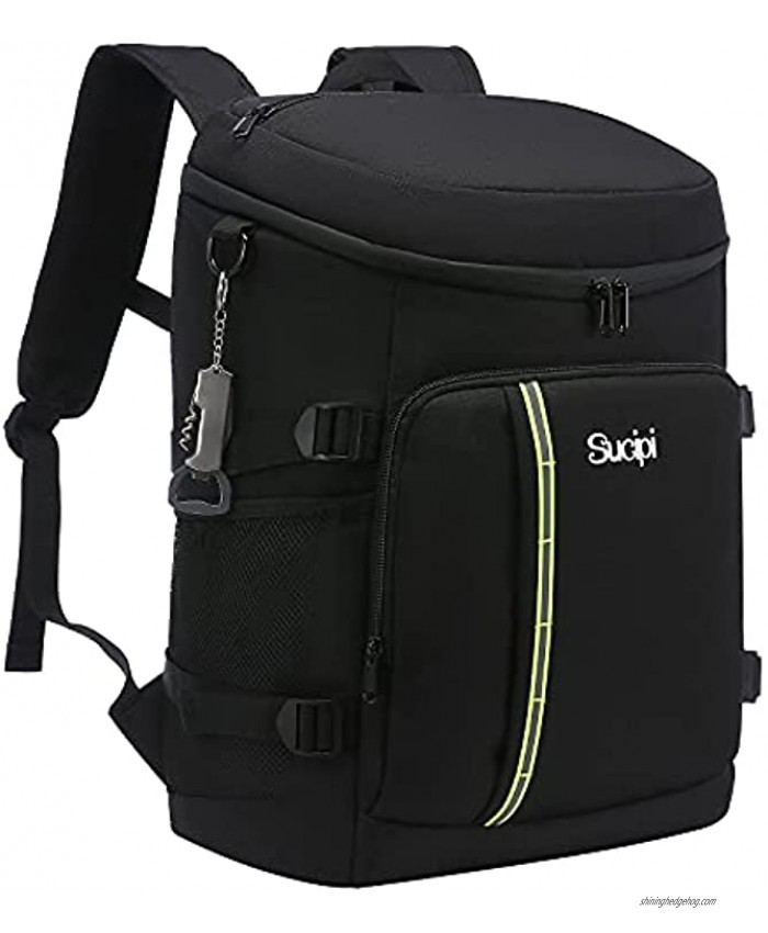 Sucipi Cooler Backpack Lightweight Insulated Backpack Cooler Leakproof Lunch Box for Men Women to Picnics Camping Fishing Hiking Beach Park 45 CansBlack