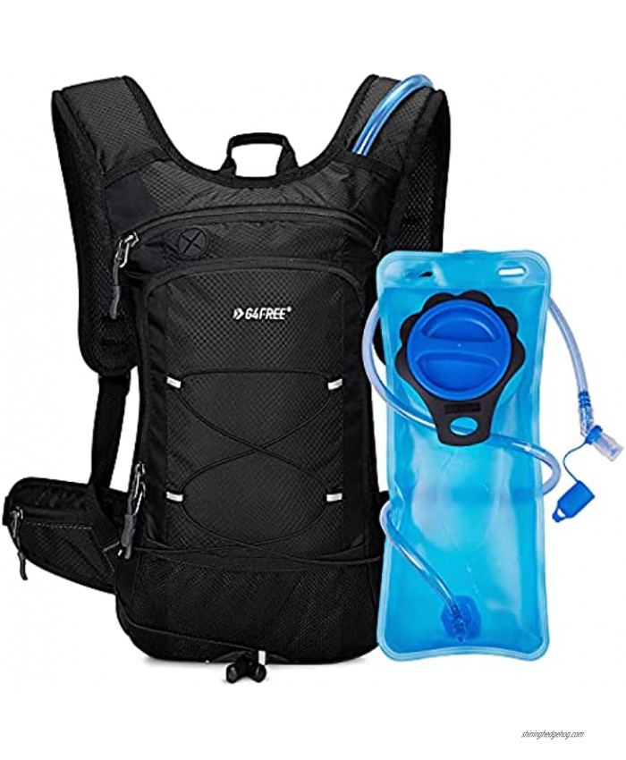 G4Free Insulated Hydration Backpack Pack with 2L BPA Free Bladder for Outdoor Running Hiking Cycling Camping