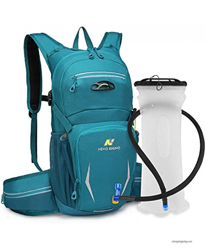 N NEVO RHINO 10L Insulated Hydration Backpack Pack with 2 3L Water Bladder Camelback Water Backpack for Hiking Cycling