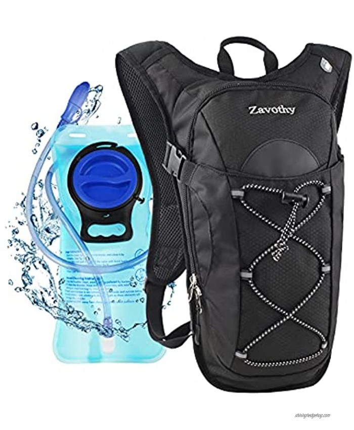 Zavothy Hydration Backpack Hiking Water Backpack with 2 Liter Hydration Bladder BPA Free for Camping Hiking Running Cycling,Climbing