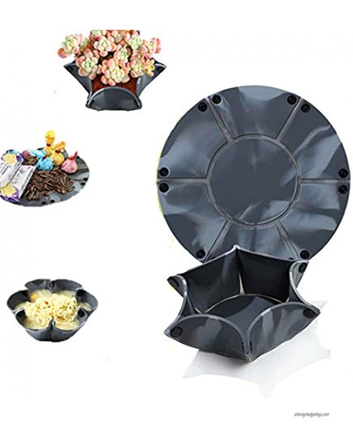 Multifunctional Silicone Folding Bowl，Kitchen Folding Bowl，Folding Fruit Tray，Silicone Flower Pot，Outdoor Travel Portable placemat1 pcs