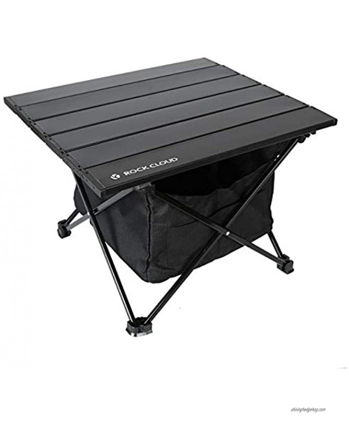 Rock Cloud Portable Camping Table Ultralight Aluminum Camp Table with Storage Bag Folding Beach Table for Camping Hiking Backpacking Outdoor Picnic