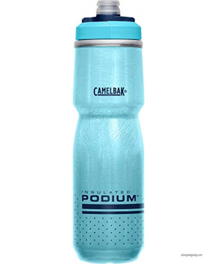 CamelBak Podium Chill Insulated Bike Water Bottle 24 oz Lake Blue