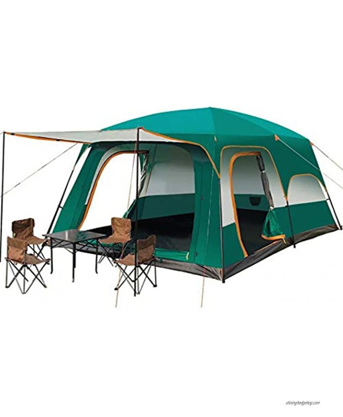 YGY Camping Tent 2 Room Large Space for 6 8 10-12 People Weatherproof,for Parties,Picnic Outdoors Travel,Camping Family Tents