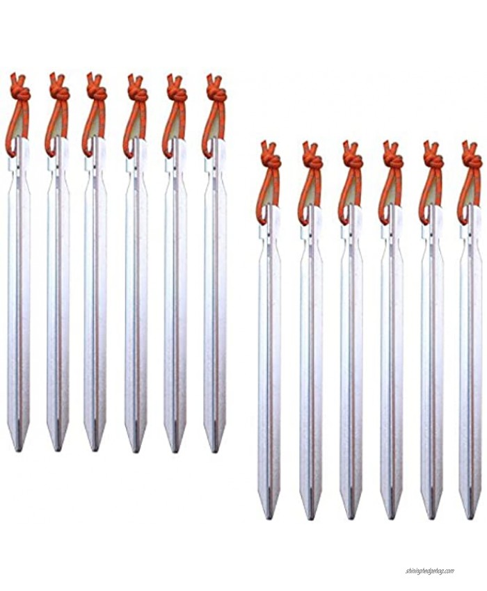 All one tech Pack of 12 7075 Aluminum Outdoors Tent Stakes Pegs