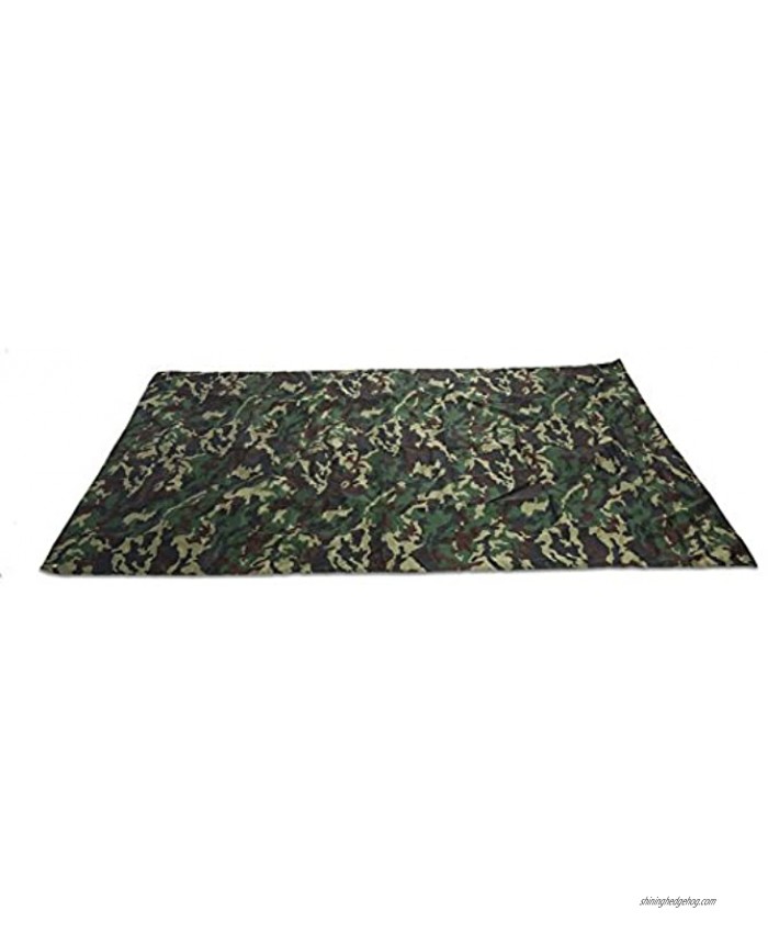 Camouflage Tent Tarp Tent Footprint Waterproof Picnic Mat with Drawstring Carrying Bag for Outdoor Activity