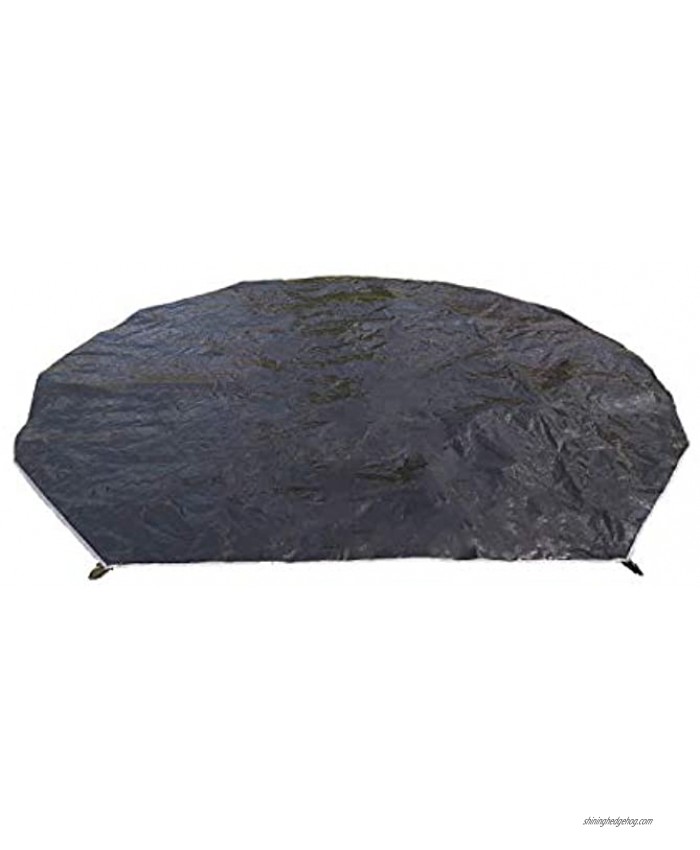 DANCHEL Waterproof Tent Footprint Round Mat Portable Tarps for Bell Tent Ground Camping Black Multiple Sizes