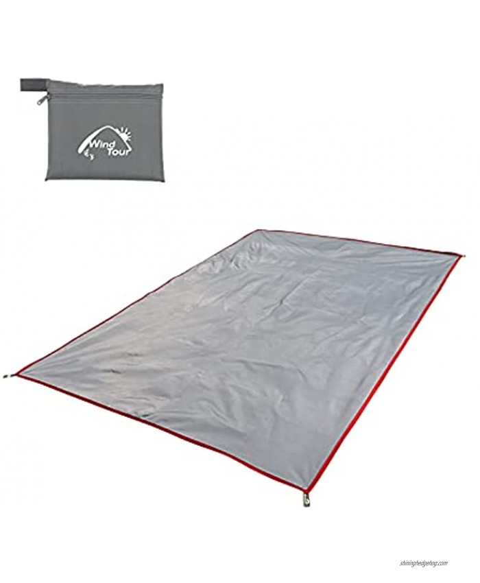 Wind Tour Portable Multifunctional Outdoor Camping Tarp Groundsheet Footprint Lightweight Floor and Ground Tarps for Camping Hiking with Carry Bag 57 x 83