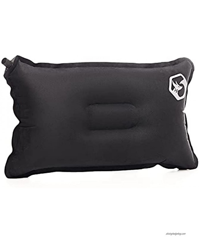 Foxelli Self-Inflating Camping Pillow – Lightweight & Compact Backpacking Pillow Perfect Camp Pillow for Sleeping