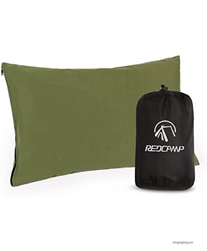 REDCAMP Small Camping Pillows for Sleeping Cotton Ultralight Compressible Camp Pillow for Backpacking Hiking Outdoor Traveling