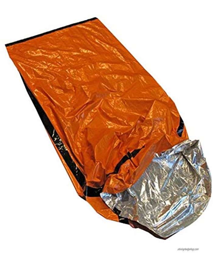 Emergency Sleeping Bag Thermal Bivvy Use as Emergency Bivy Bag Survival Sleeping Bag Mylar Emergency Blanket Survival Gear