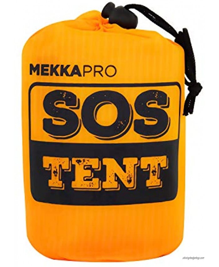 MEKKAPRO Emergency Survival Tent Shelter – 2 Person Tent – Survival Emergency Shelter Tube Tent Tarp