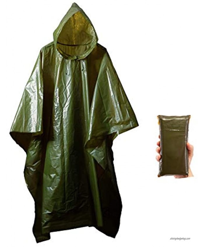 Survival General Lightweight Rain Gear Poncho Emergency Survival Cover Shelter Norwegian Military Style