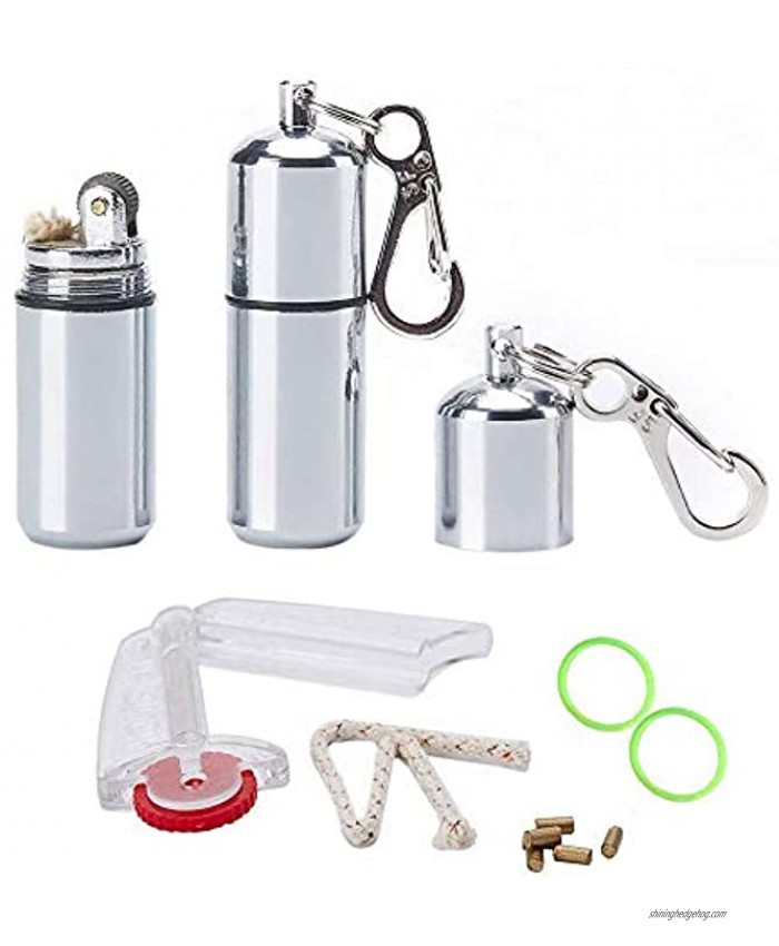Dreambay 2 Pack Keychain Peanut Lighter EDC Mini Waterproof Lighter for Fire Starter Survival Emergency Use