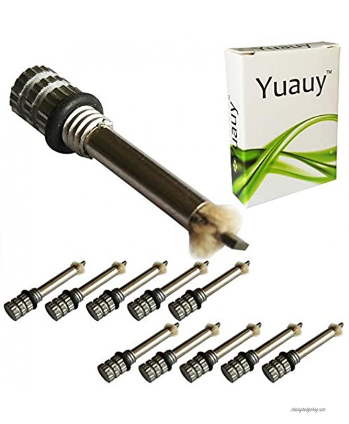 Yuauy 10 Pcs Replacement Wicks for Hiking Emergency Survival Camping Fire Starter Flint Metal Match Lighter