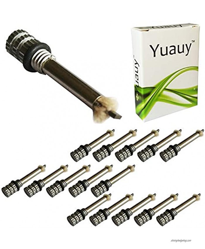 Yuauy 15 Pcs Replacement Wicks for Hiking Emergency Survival Camping Fire Starter Flint Metal Match Lighter