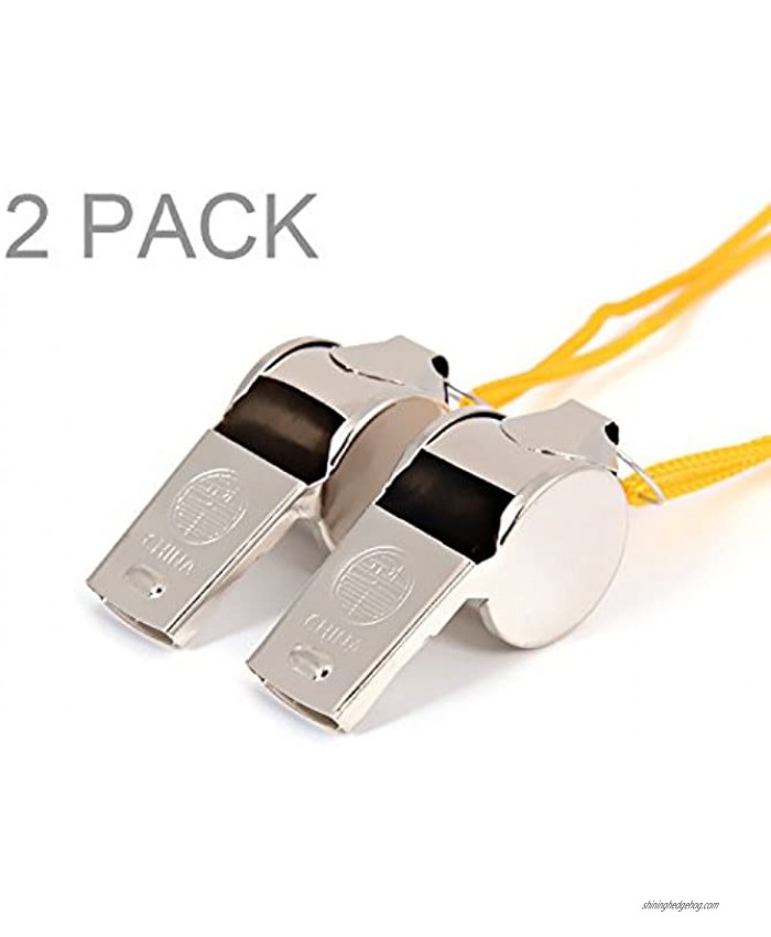 PartstockTM Metal Loud Whistle With Lanyards,Perfect For Referees Officials Coaches,Training,Sports,Teacher,Lifeguard,Protection Survival,Emergency,etc.
