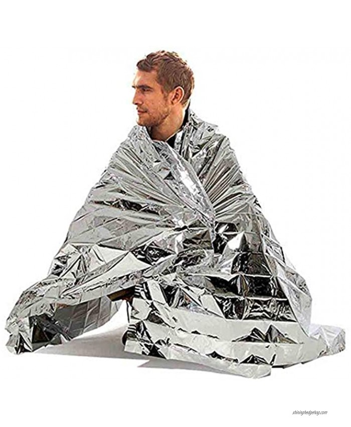 Amixin First Aid Emergency Blanket Suitable for Camping Hiking Windproof Keep Warm Tin Foil Rescue Blanket