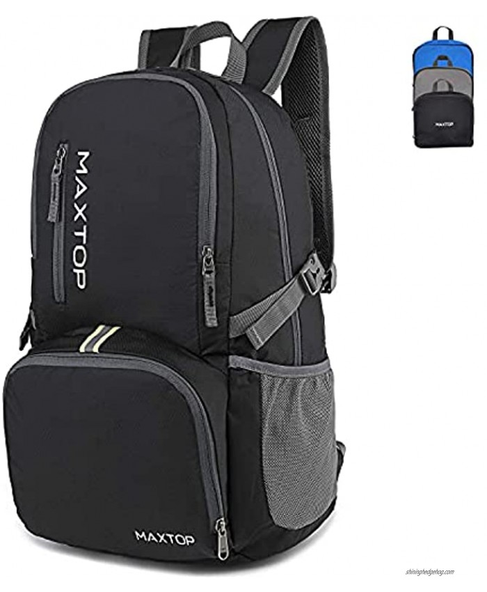 MAXTOP 30 40L Lightweight Packable Backpack for Hiking Traveling Camping Water Resistant Foldable Outdoor Travel Daypack