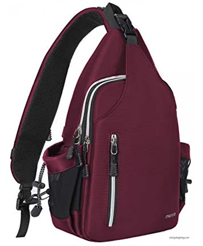 MOSISO Sling Backpack Double Layer Hiking Daypack Men Women Chest Shoulder Bag