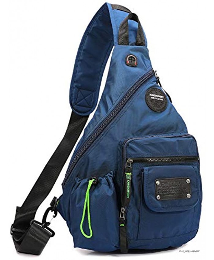 Sling Bags Large Sling Backpack Chest Shoulder Crossbody Daypacks for Men Women blue