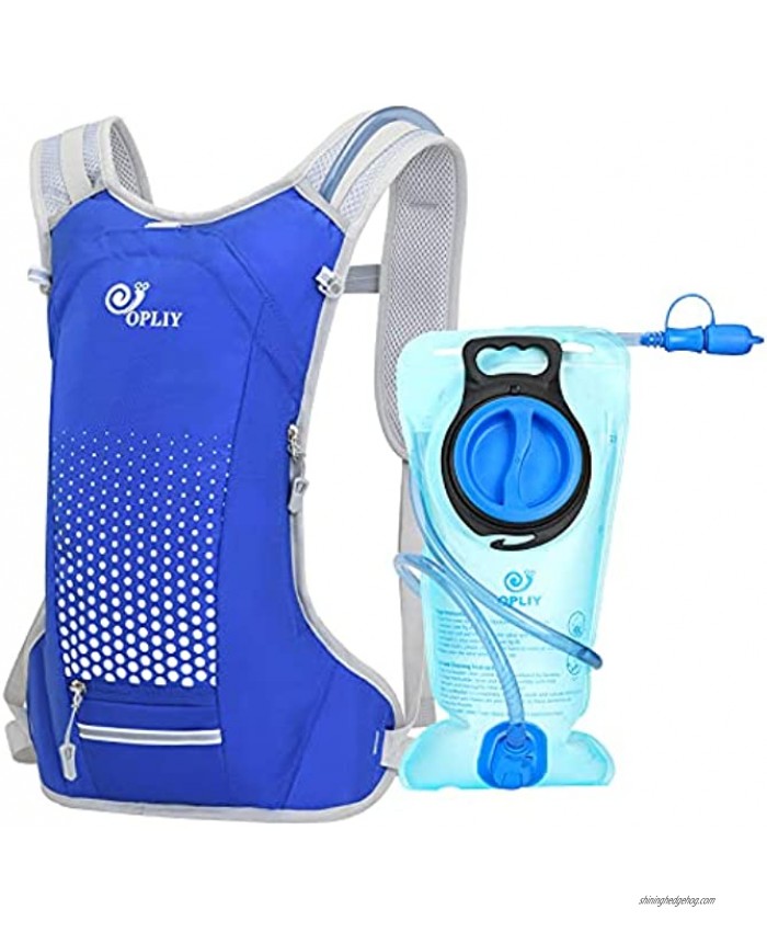 Opliy Hydration Backpack,Insulated Hydration Pack Lightweight Water Backpack with 2L Bladder for Running,Cycling,Camping,Hiking